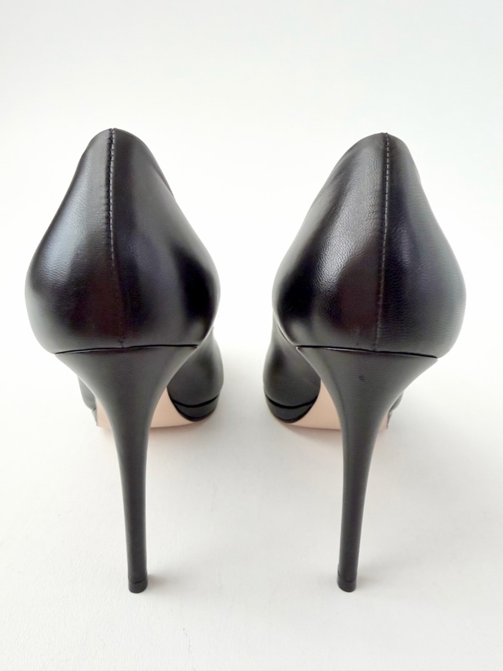 GUCCI | Horsebit Platform Pumps Black Leather High Heels EU 38 - Picture 11 of 15